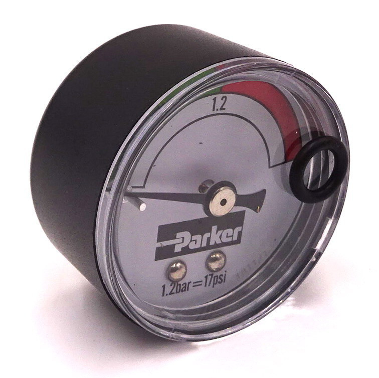 Pressure Gauge FMUG2EBPG02L Parker 17psi TPMB12G1/8 Axxa Motors & Motor Control